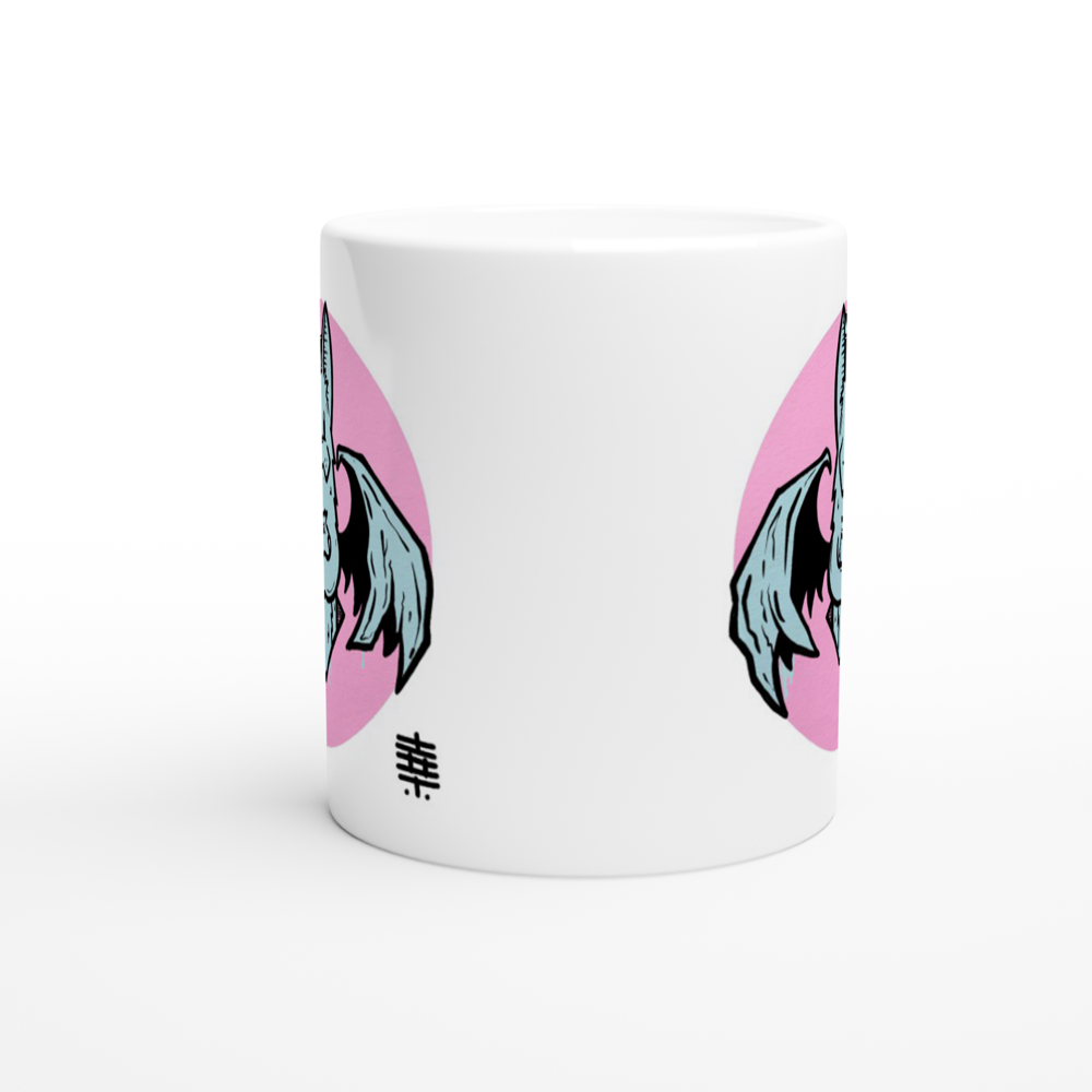 Bat-Cat. White 11oz Ceramic Mug