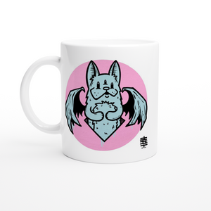 Bat-Cat. White 11oz Ceramic Mug