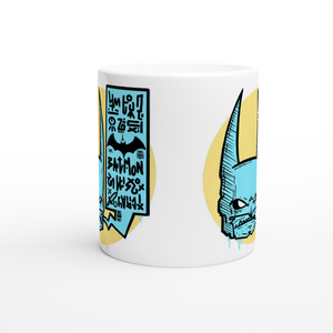 BATMON. White 11oz Ceramic Mug