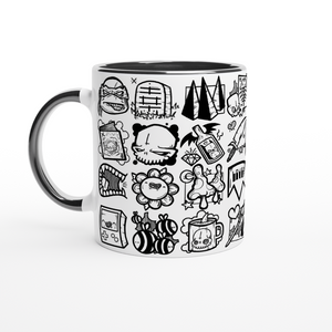 #Icons 11oz Ceramic Mug with Color Inside